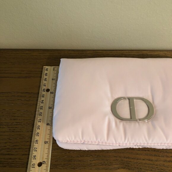 Dior Pink Puffy Clutch Makeup Bag NEW - Picture 4 of 8